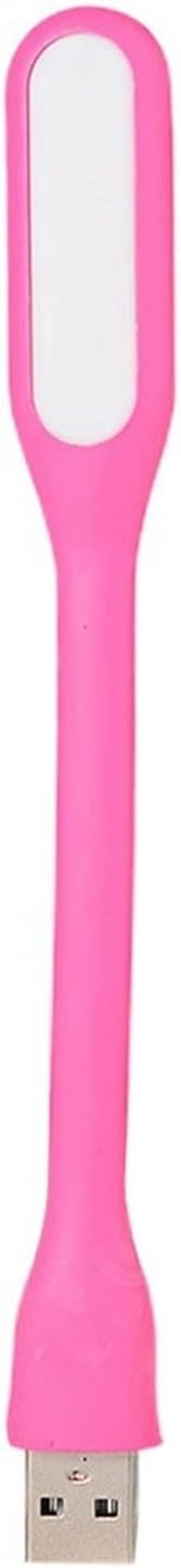 XTYPE Super Bright Portable Mini USB Flexible LED Light Reading Light for Power Bank Laptop (Color : Pink)