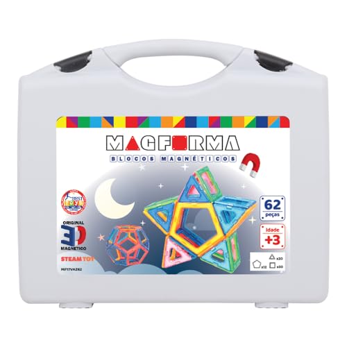 MagForma Blocos Magnéticos Vazados 62 peças
