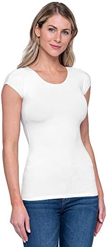 Downeast Women's Essential Tee T-Shirt, White, Large