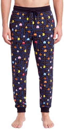 Pac-Man Pajama Pants for Men, Cotton Halloween Pacman Pajamas, Jogger Pj Pants for Men image 3