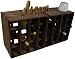 Produktbild Kistenkolli Altes Land Weinregal 16er dunkel Maße 40x40x27cm Regalkiste Flaschenablage Weinregal Apfelkiste/Weinkiste (2er Set Weinregal 16er dunkel)
