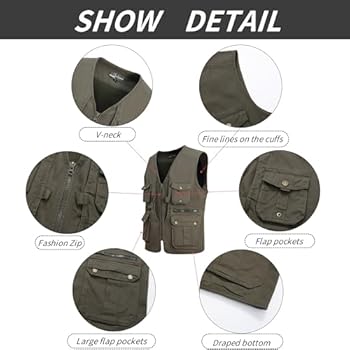 Heren outdoor vissen vest casual ademend vest licht vest mouwloos