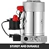 VEVOR Pompe hydraulique 12 V 7 L Pompe hydraulique remorque Simple effet Réservoir plastique Démarrage rapide Débit d'huile rapide Aucune fuite Remorque Élévateur à ciseaux