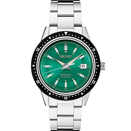 SEIKO SPB129 �v���T�[�W�� ����� �X�e�����X�X�`�[�� �O���[���_�C���� �u���b�N�x�[��, �O���[��