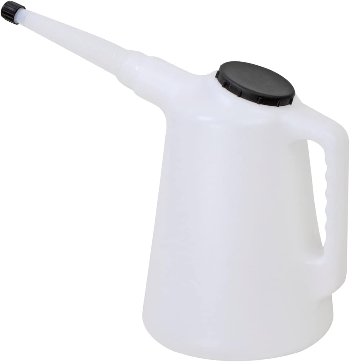 K Tool International 74652 8 Quart Measuring Container with Flex Spout for Garages, Repair Shops and DIY, Graduated Quarts/Liters, Translucent Body, Includes Dust Cover, Flexible Spout, Cap