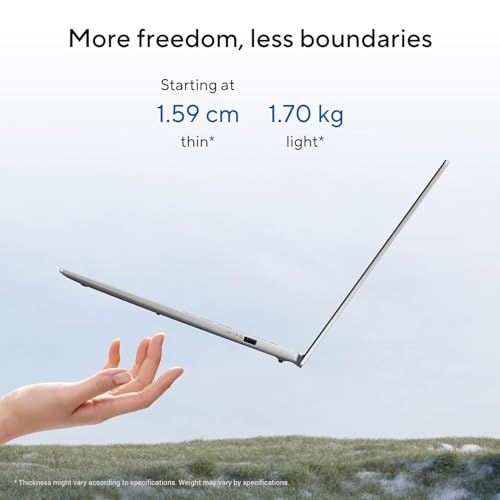 Image of ASUS Vivobook S16 OLED,Smartchoice,Intel Core Ultra 7 255H,16GB RAM,512GB SSD,16 inch, Win11, Office 2024, M365 Basic(1Y), Cool Silver, 1.7Kg, S3607CA-SH077WS, Intel Arc iGPU,Metallic Design Laptop, AI PC