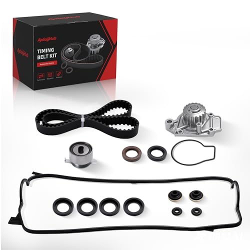 AxleyHub Engine Timing Belt Kit with Water Pump for Honda Civic 1988-1995, for Civic del Sol 1992-1995, for CRX 1988-1991, 1.5L, Replace OE TBK290WP, TB143LK1
