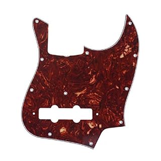 Musiclily Pro 11 Trous J Bass Pickguard Plaque de Protection pour JPN Fender Japan 4-corde Jazz Bass,4 plis Brun… - Les Beatles, Paul McCartney, John Lennon, RIngo Starr, George Harrison