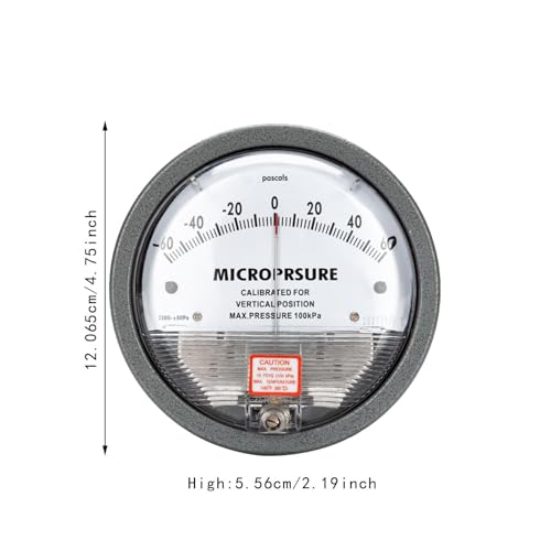 Manomètre différentiel de pression micro manomètre 60pa mesure vide d'air