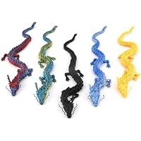 Gosknor 5uds de Dragón con Impresión 3D, Juguete Articulado de