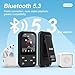 128GB MP3 Player - Clip MP3 Player with Bluetooth 5.3, Portable Music Player with FM Radio, Voice Recorder, Pedometer, Mini Design Ideal for Sport, Earphones Included
