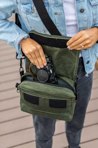 Bolsa para cámara Domke Heritage Shoulder Bag verde miniatura 6