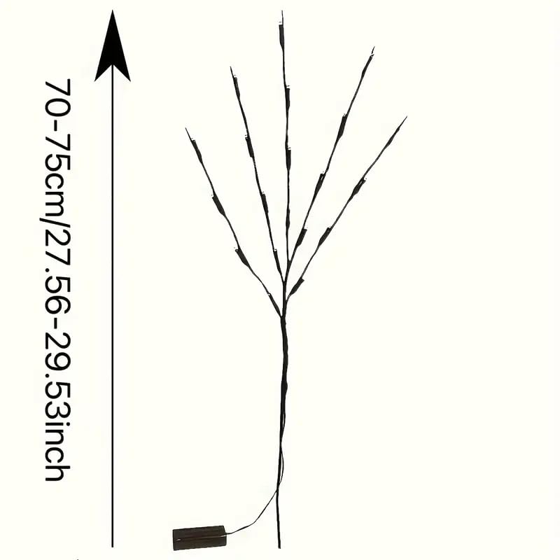 2Pcs 40 LED Branch Lights - Indoor Decoration Lighting for Weddings, Birthdays, and Christmas - Fairy Lig, Warm - Additional View