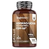 Ashwagandha KSM-66 1500mg de Concentración 180 Cápsulas - WeightWorld