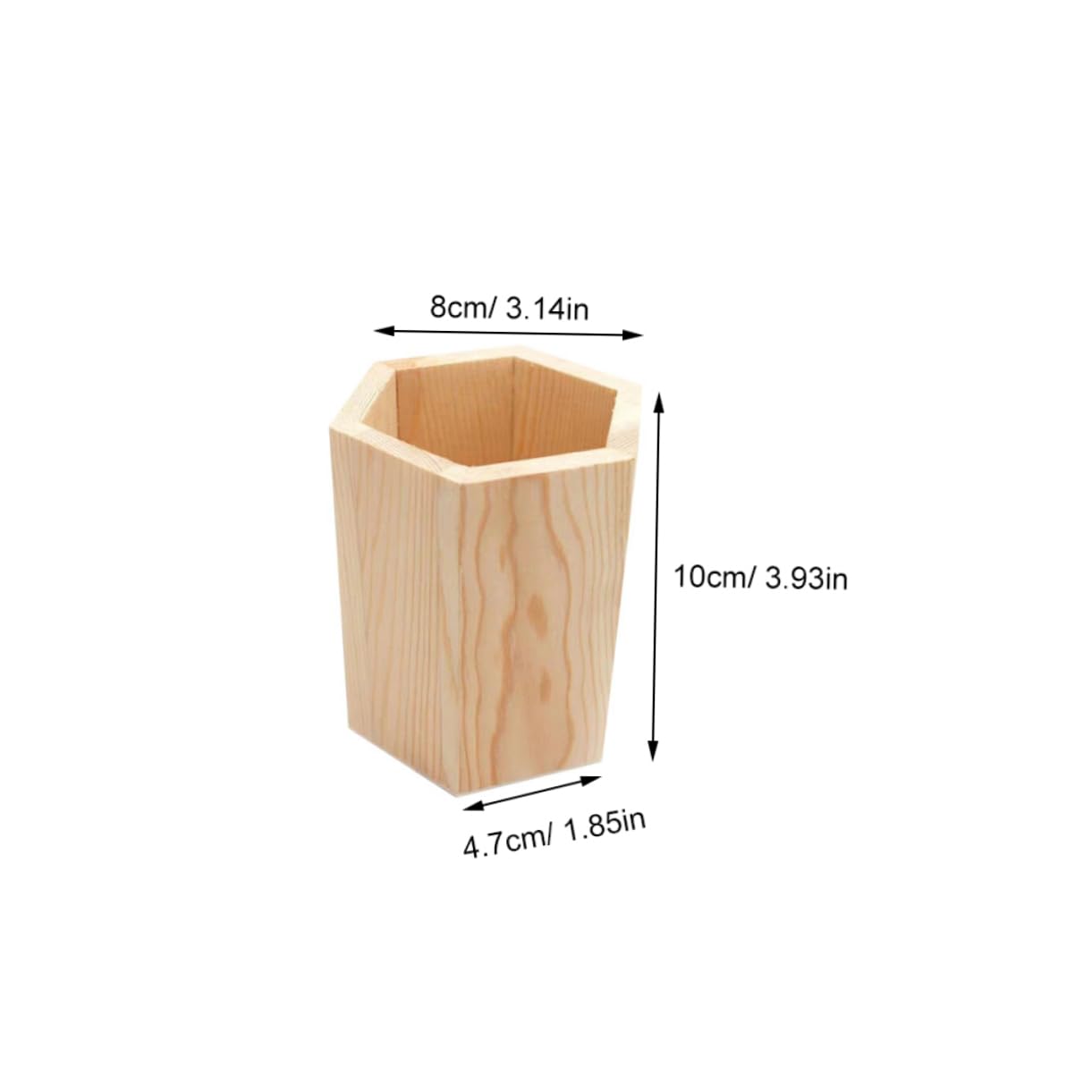 DOITOOL 10 Piezas Portalápices de Madera para Suculentas y Organizador de Escritorio Multifuncional Soporte para Pinceles y Bolígrafos Decoración Elegante para Oficina y Papelería