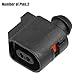 QUARKZMAN Nr.8T0973702/6E0973702 2 Stifte ABS Sensor Stecker Satz für VW für Audi