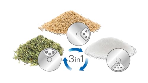 Gewürzstreuer Set von Metaltex – 3er Set, 100ml, Edelstahl und Glas