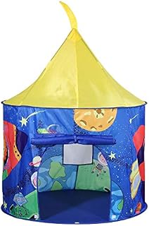 SOKA Space Shuttle Play Tent Portable Foldable Blue Pop Up Play Teepee Indoor or Outdoor Garden Playhouse Tent Carry Bag for Children Boys Girls Toddler