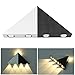 LemonBest® Modern Triangle 5W LED Wall Sconce Light Fixture Indoor Hallway Up Down Wall Lamp Spot Light Aluminum Decorative Lighting for Theater Studio Restaurant Hotel (Hardwired)