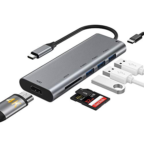 USB C Hub, 7 in 1 USB C Hub, Type C Hub