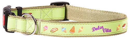 MICHI MICHI-C26 Dolce Vita Collier pour Chien Vert Taille XS