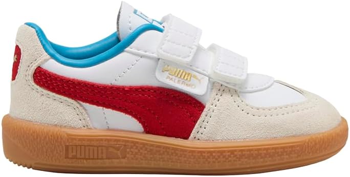 PUMA Toddler Boys Palermo Leather Easy On Sneakers Shoes Casual - White