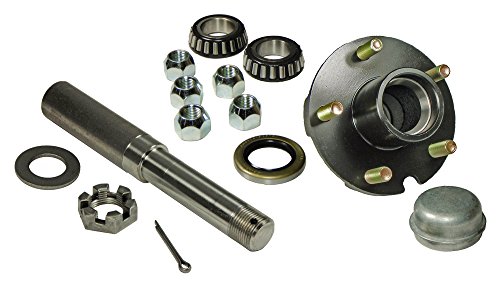 RIGID HITCH INCORPORATED Single - 5-Bolt On 4-1/2 Inch Hub Assembly (RD-2200545) Includes (1) 1-1/16 Inch Straight Spindle & Bearings