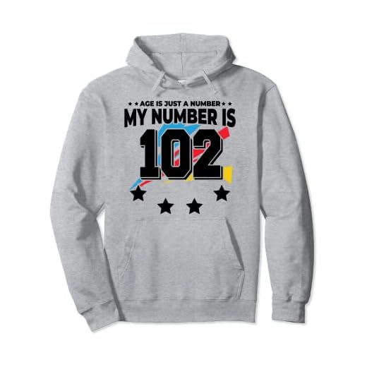 Age Just Number - Deportes de 102 años de edad, divertido cumpleaños número 102 Sudadera con Capucha