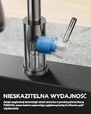FORIOUS Kran Kuchenny, Bateria Kuchenna z Wyciąganą Wylewką, obrotowa o 360° Bateria Kuchenna, odpowiednia do zlewów o wysokich profilach, Dwa tryby odprowadzania wody, Polerowany Chrom