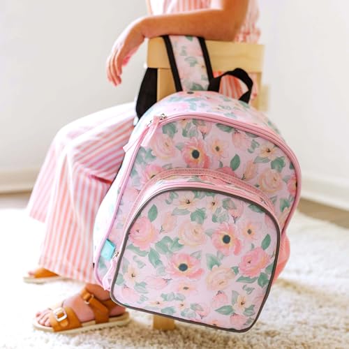 Image of Wildkin JumpOff Jo 12-inch Kids Backpack - Lightweight, Durable Toddler Bag - Floral Watercolor
