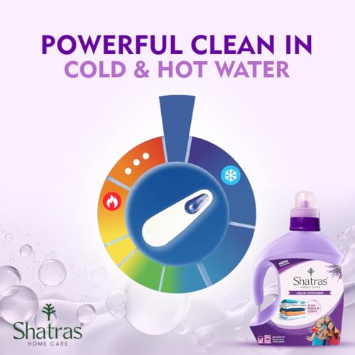 Image of Shatras Eco-Friendly Laundry Liquid Detergent 1 Liter | Suitable for All Types of Clothes | Concentrated Liquid Detergent for Top-Load & Front-Load Washing Machines | Tough Stain Removal & Fabric Care