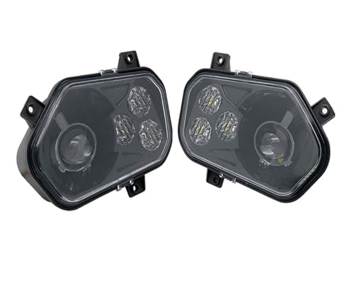 LKRGBXA Fari Anteriori A LED Con Angel Eye A LED Per Polaris Per RZR 800 S 800 4 800 XP 900 2007 2008 2009 2010 2011 2012 2013 2014 Faro Anteriore(2 PCS black)