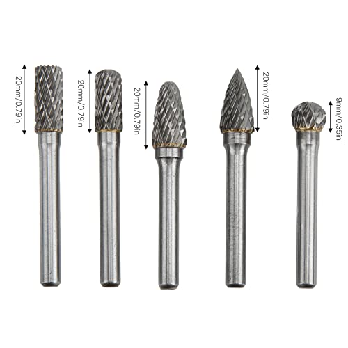 Set 5 Pzas Fresas Rotativas Carburo Tungsteno 6x10mm miniatura 7
