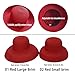 BSYLOO Wide-Brim Classic Elegant Style Foldable Straw Hat Women's Retro UV Resistant Sun Hats for Outdoor, Beach and Travel(01 Red Large)