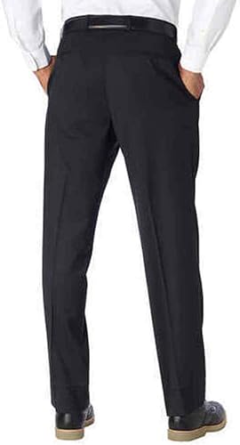 Miniatura 2 de Kirkland Signature Pantalones de vestir de lana con frente plano para hombre