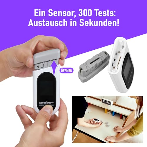 KETOSCAN MultiGenix Ketose-Messgerät - Ketone im Atem messen - Profi-Testgerät für die ketogene Ernährung und Keto-Diät