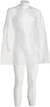 90 Pieces Disposable White Hairdressing Cape, 90 x 115 cm (3 Packs of 30 Pieces)