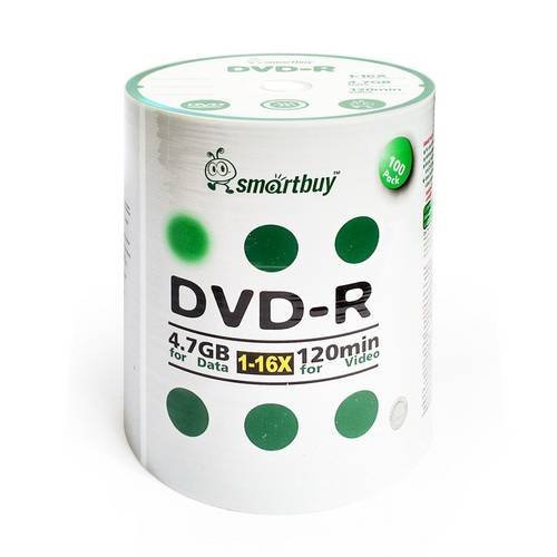 Tubo DVD-R Smartbuy 100 Unidades Midia Verde