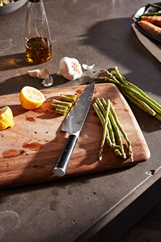 Material, The 8" Japanese Chef's Knife For Chopping & Cutting, Razor-Sharp Strong Blade, Carbon Stainless Steel, Almost Black #TOP6