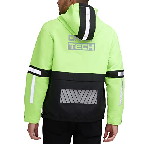 Image of DKNY mens Dkny Men's Taslan Performance Hoody With Reflective Detail