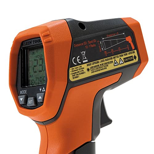 Klein Tools IR5 Dual Laser 12:1 Infrared Thermometer, Digital Thermometer Gun With Backlit Display, Dual Laser Targeting And Auto Scan, Wide Temperature Range thumb #6