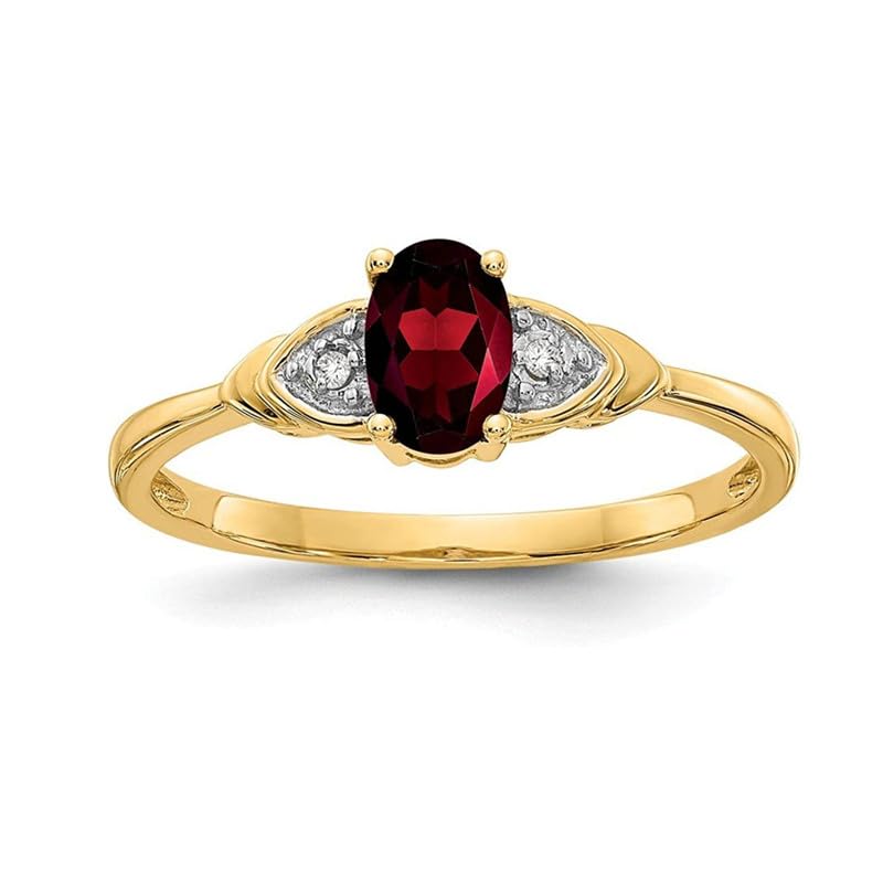Bague mariage grenat rouge ovale en argent, le cadeau idéal
