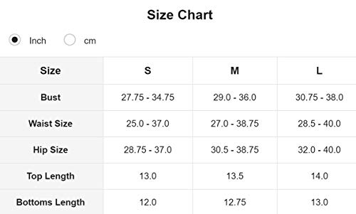 Sweatyrocks Women's 2 Pieces Swimwear Scoop Neck Scalloped Trim High Waist Bikini Set Blue L #TOP5