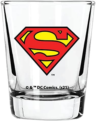 DC Comics Justice League Shot Glass Set - 2 oz. Capacity - Set of 4 Shot Glasses - Superman, Batman, Wonder Woman, Flash Clear - Image 4
