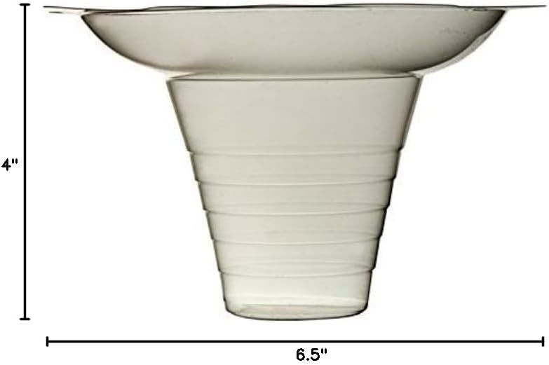 Medium Flower Cups (8 OZ) 250 count Clear, Biodegradable or Compostable