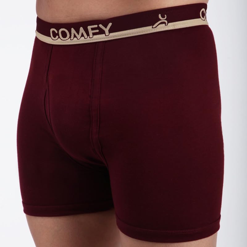 Image of Amul Comfy Men's Trunk Underwear | Soft Outer Elastic | Soft Waistband | Breathable Comfortable Innerwear | Pack of 10 | Color May Vary