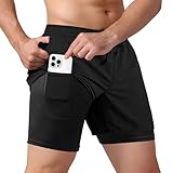 Tyzrdnac Men's 2 in 1 Athletic Quick Dry Shorts,Running...