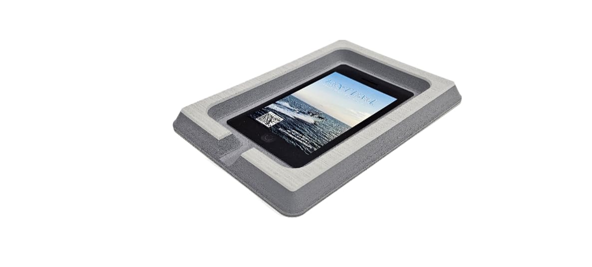 Next Level IncSeaDek Foam Cell Phone Holder for Boats | | Cell Phone Boat Dash Accessory | Perfect for Fishing Boat Center Consoles | 3M Adhesive Backing Boat Accessories | Cool Gray Over Storm Gray