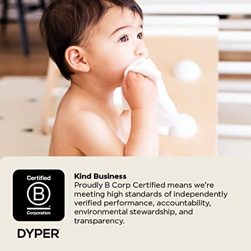 Dyper Viscose From Bamboo Baby Wet Wipes | Unscented For Sensitive Newborn Skin | Hypoallergenic | Honest Ingredients | Made With Plant-Based* Materials + 99% Water | Face & Hand #TOP3