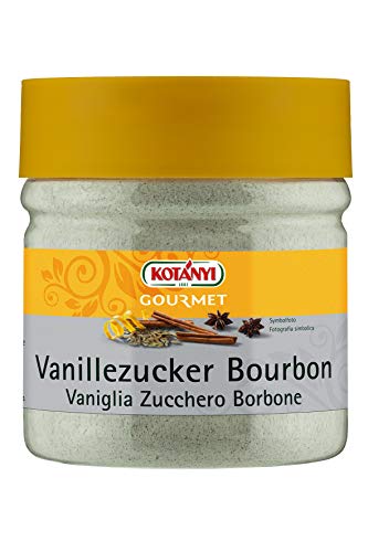 Kotanyi Gourmet Vanillezucker | mit echter Bourbon Vanille, hoch aromatisch, 400 ml
